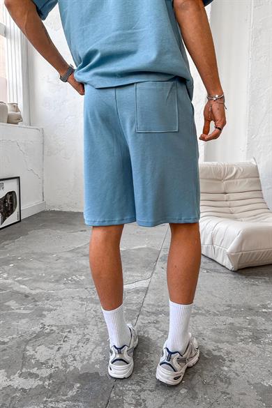 Bebe Mavisi Cozy Premium Çımalı Şort