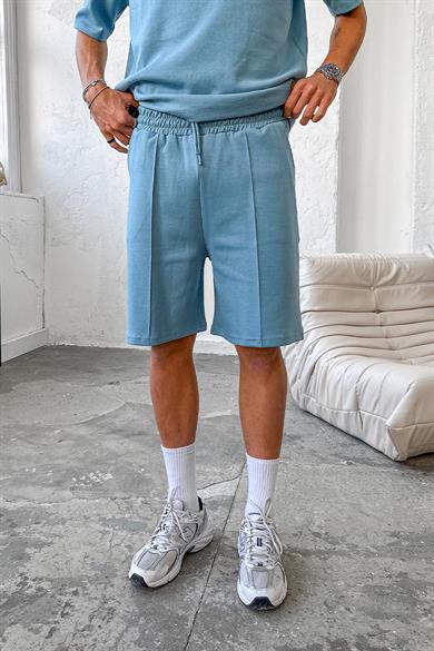 Bebe Mavisi Cozy Premium Çımalı Şort