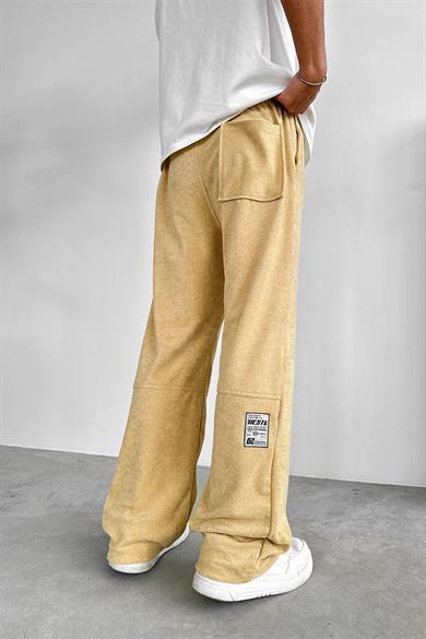 Bej Basic Pamuk Kumaş Baggy Eşofman