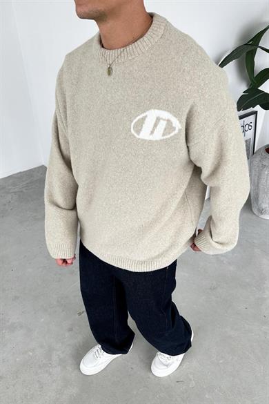 Bej Soft Premium Oversize Kazak