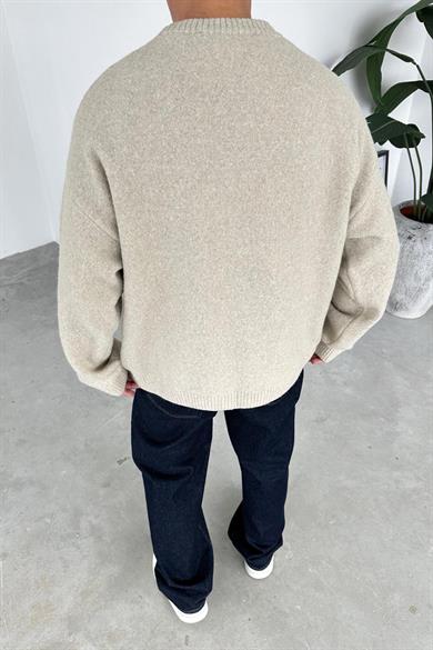 Bej Soft Premium Oversize Kazak