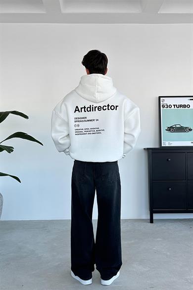 Beyaz Art Director Oversize Sweatshirt