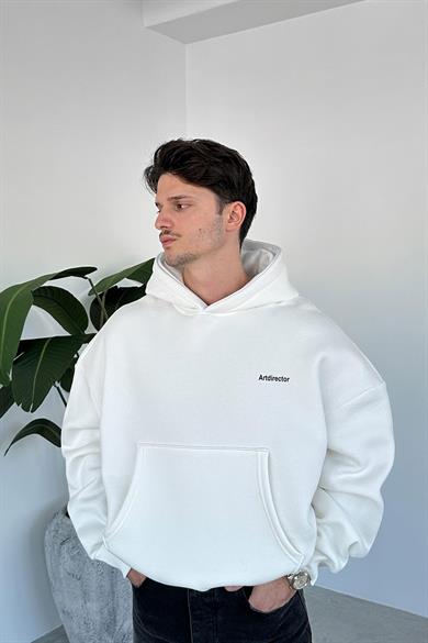 Beyaz Art Director Oversize Sweatshirt