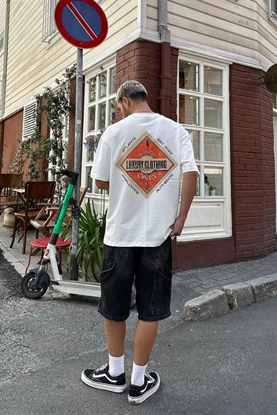 Beyaz Atlanta PM Oversize Tişört
