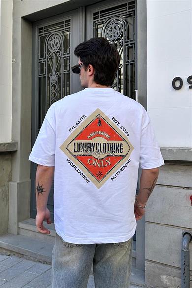 Beyaz Atlanta PM Oversize Tişört