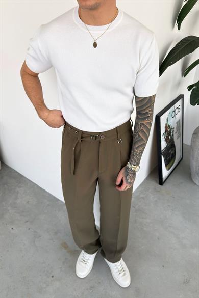 Beyaz Basic Bisiklet Yaka Triko Relaxed Tişört