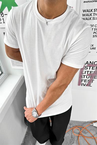 Beyaz Basic Premium Regular Fit Tişört