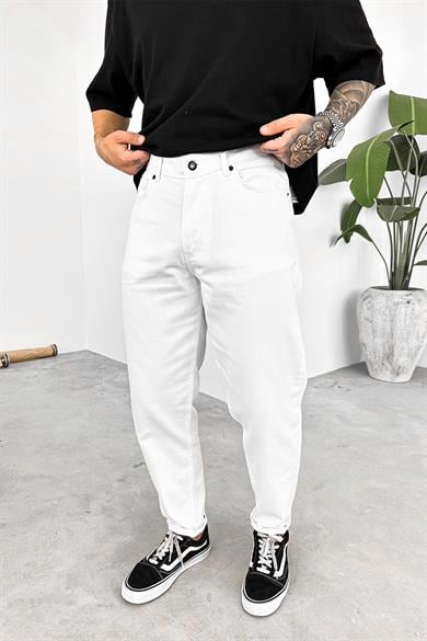 Beyaz Basic Premium Regular Pantolon