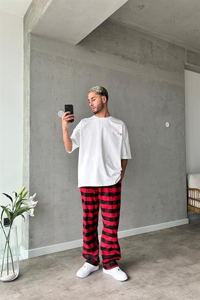 Beyaz Believe What OUTPLENTY PREMİUM Oversize Tişört