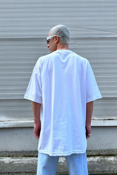 Beyaz Beyaz Sardies Oversize Tişört