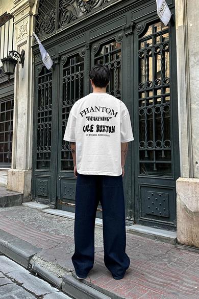 Beyaz Cole Buxton OUTPLENTY PREMİUM Oversize Tişört
