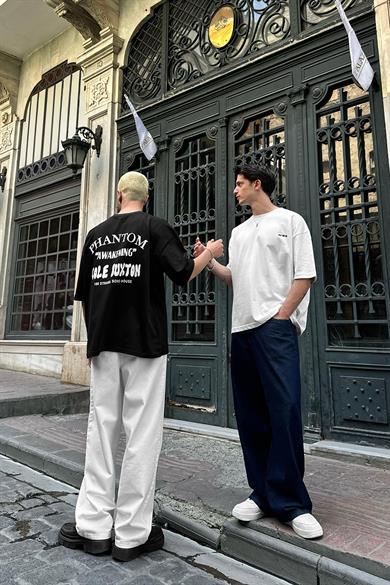 Beyaz Cole Buxton OUTPLENTY PREMİUM Oversize Tişört