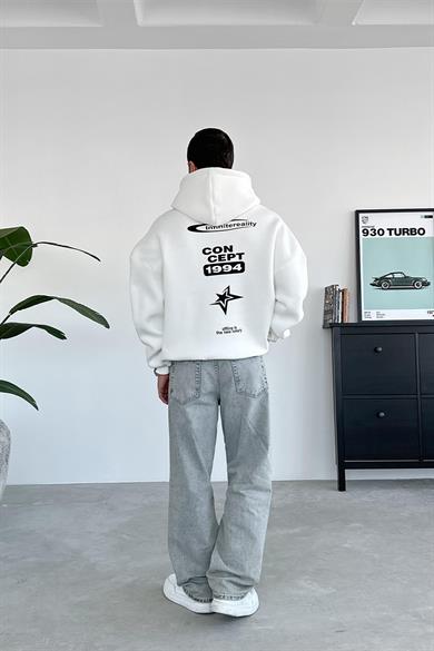Beyaz Concept Oversize Sweatshirt
