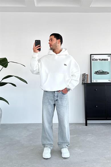 Beyaz Concept Oversize Sweatshirt