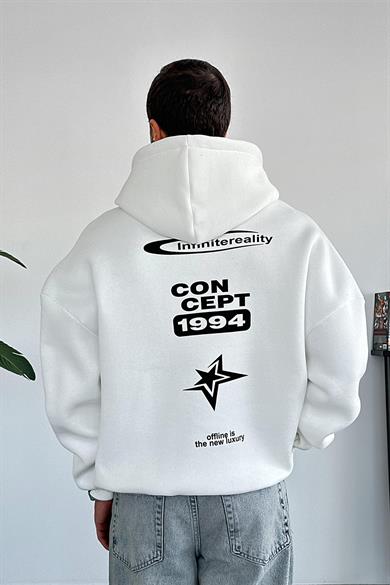 Beyaz Concept Oversize Sweatshirt