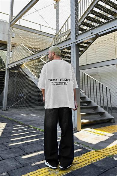 Beyaz Couture Club OUTPLENTY PREMİUM Oversize Tişört