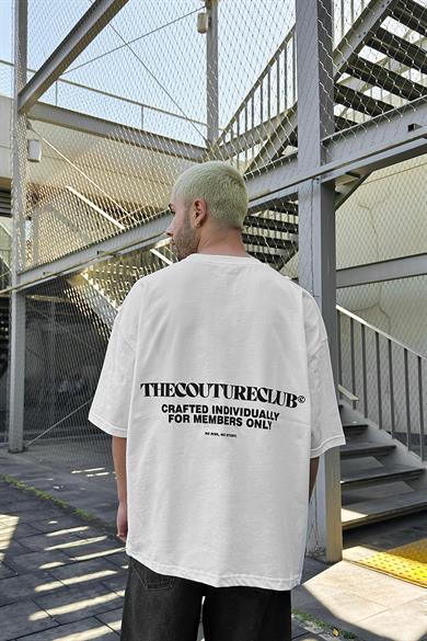 Beyaz Couture Club OUTPLENTY PREMİUM Oversize Tişört