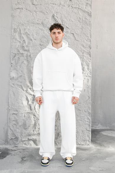 Beyaz Cozy Basic Oversize Sweatshirt
