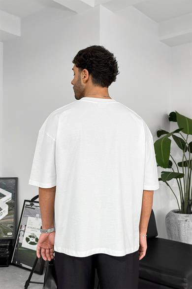 Beyaz Cozy Basic Soft Oversize Tişört