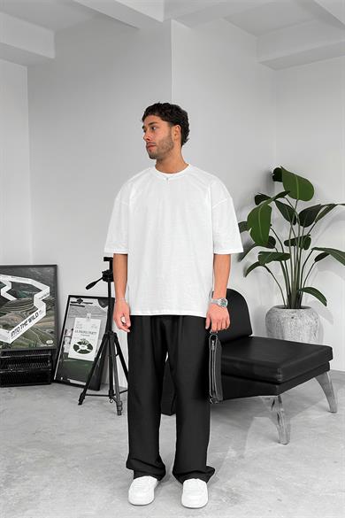 Beyaz Cozy Basic Soft Oversize Tişört