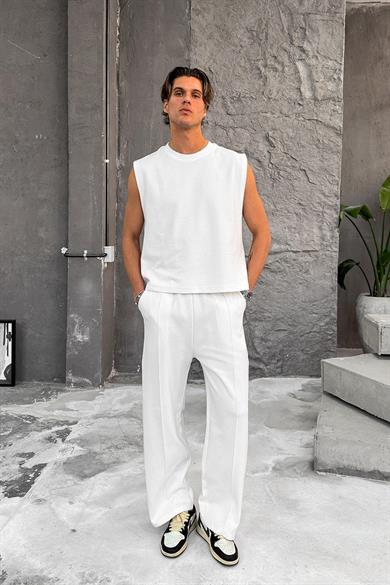 Beyaz Cozy Premium Basic Atlet