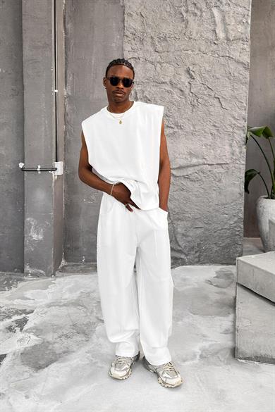 Beyaz Cozy Premium Basic Atlet