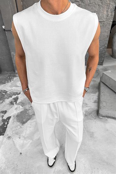 Beyaz Cozy Premium Basic Atlet