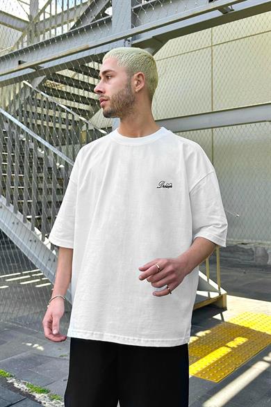 Beyaz Dream İnspire OUTPLENTY PREMİUM Oversize Tişört