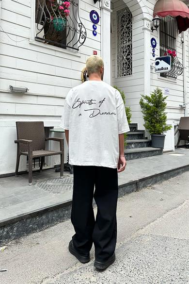 Beyaz Dreamer OUTPLENTY PREMİUM Oversize Tişört