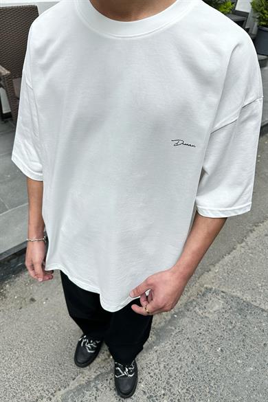 Beyaz Dreamer OUTPLENTY PREMİUM Oversize Tişört