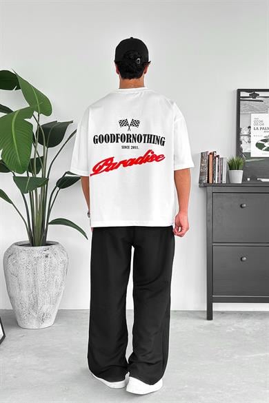 Beyaz Goodfornothing OUTPLENTY PREMİUM Oversize Tişört