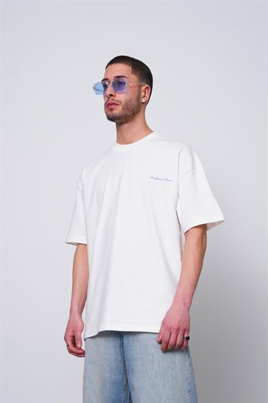 Beyaz Le Aesthetic PM Oversize Tişört