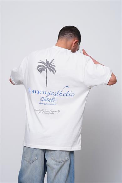 Beyaz Le Aesthetic PM Oversize Tişört