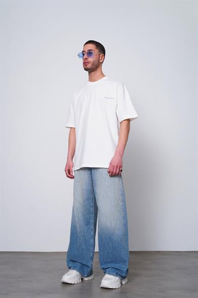 Beyaz Le Aesthetic PM Oversize Tişört