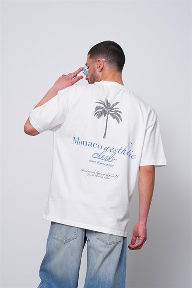 Beyaz Le Aesthetic PM Oversize Tişört
