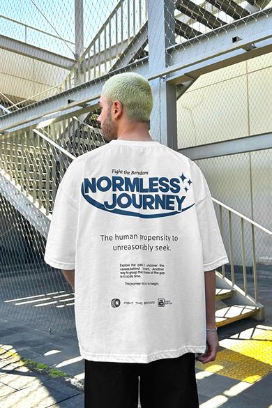 Beyaz Normless OUTPLENTY PREMİUM Oversize Tişört