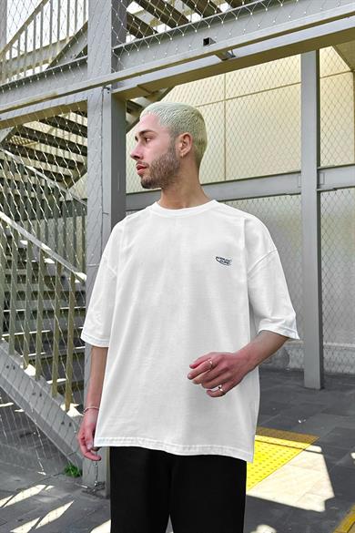 Beyaz Normless OUTPLENTY PREMİUM Oversize Tişört