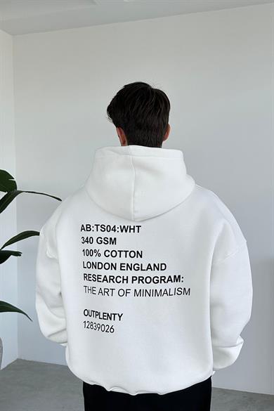 Beyaz Research Oversize Sweatshirt