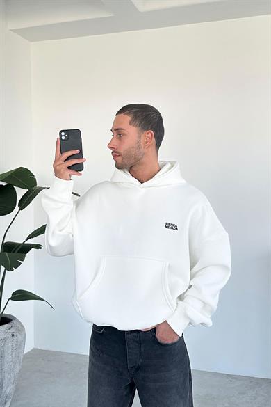 Beyaz Sierra Nevada Oversize Sweatshirt