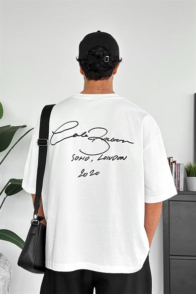 Beyaz Solio OUTPLENTY PREMİUM Oversize Tişört