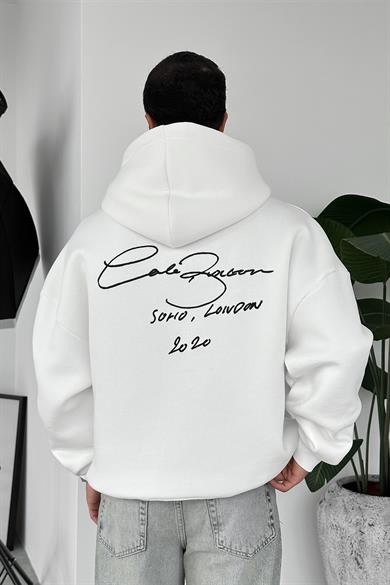 Beyaz Solio Oversize Sweatshirt