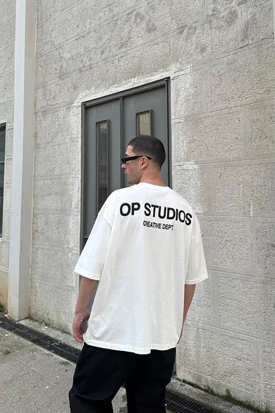Beyaz Studios Creative OUTPLENTY PREMİUM Oversize Tişört