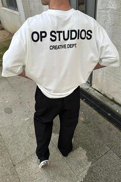 Beyaz Studios Creative OUTPLENTY PREMİUM Oversize Tişört