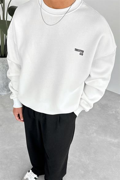 Beyaz The Couture Oversize Sweatshirt