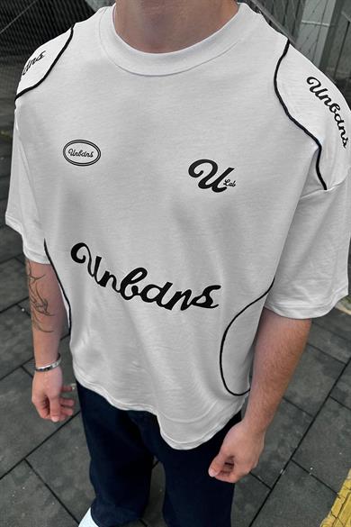 Beyaz Unbdns PM Oversize Tişört