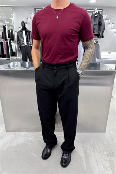 Bordo Basic Premium Regular Tişört