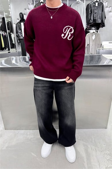 Bordo The Regal Oversize Triko Kazak