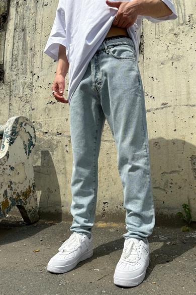 Buz Mavi Basic Açık Toprak Grg Boyfriend Pantolon
