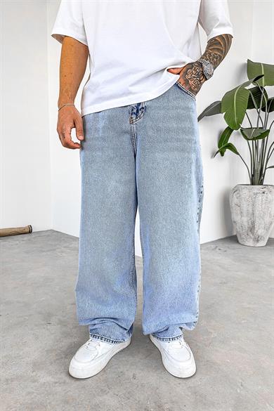 Buz Mavi Basic Old School Baggy Pantolon