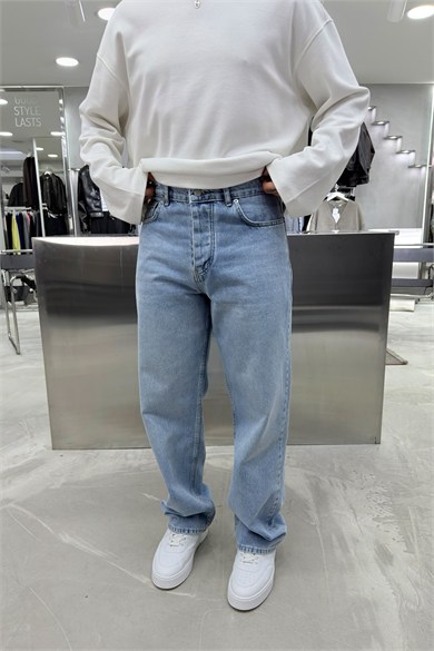 Buz Mavi Basic Premium Regular Pantolon